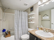 Two bedrooms, one bath