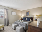 Two bedrooms, one bath